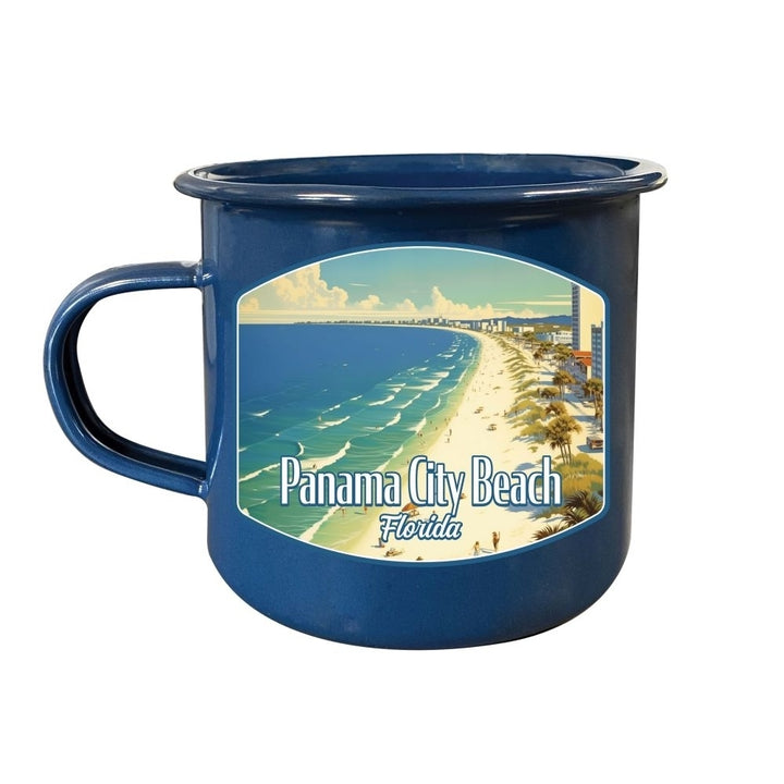 Panama City Beach Florida Design A Souvenir Tin Camper Coffee Mug Image 3