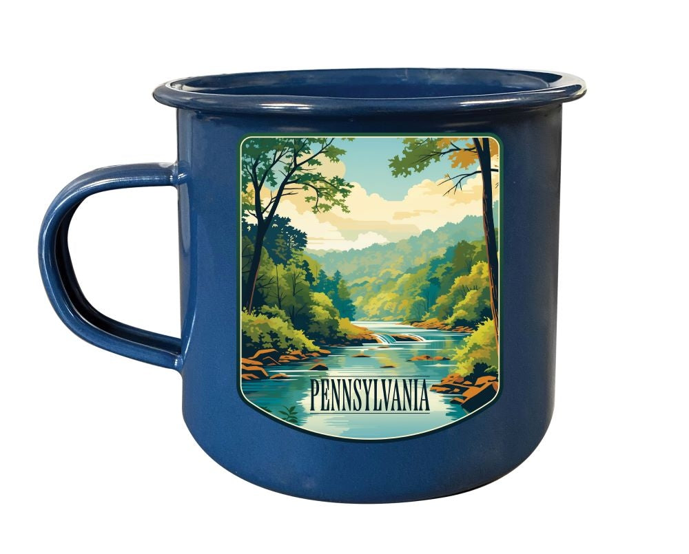 Pennsylvania Design B Souvenir Tin Camper Coffee Mug Image 2