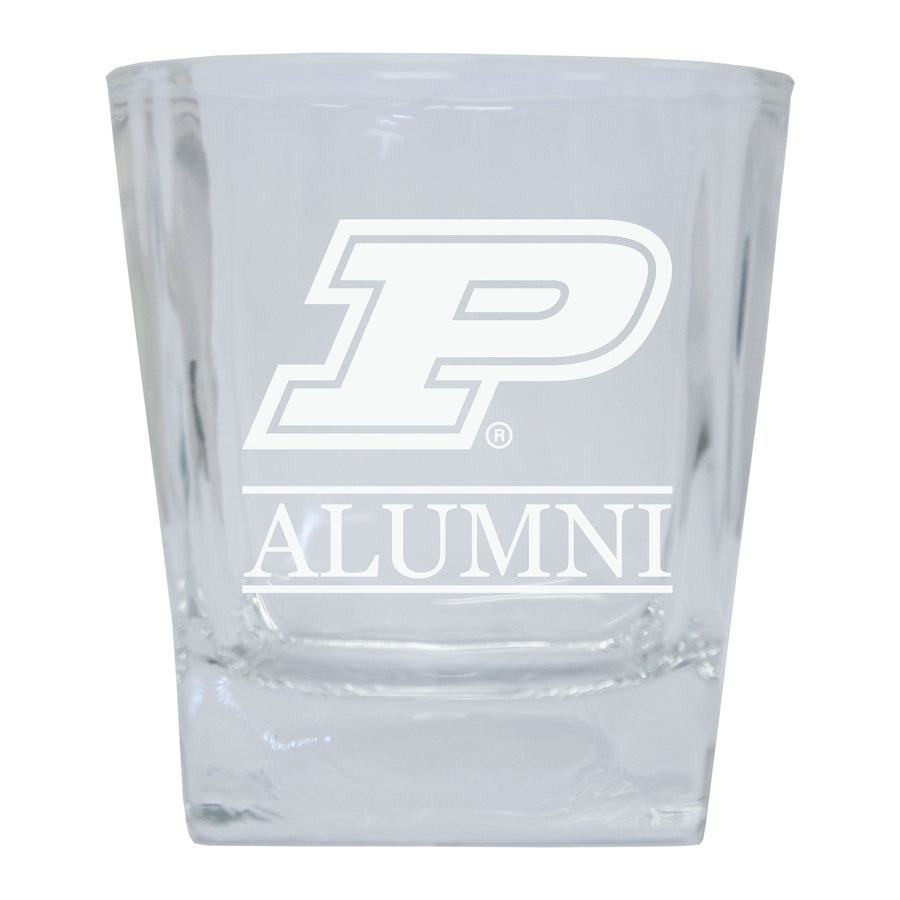 Purdue Boilermakers Etched Alumni 8 oz Whiskey Rocks Glass Officially Licensed Collegiate Product Image 1