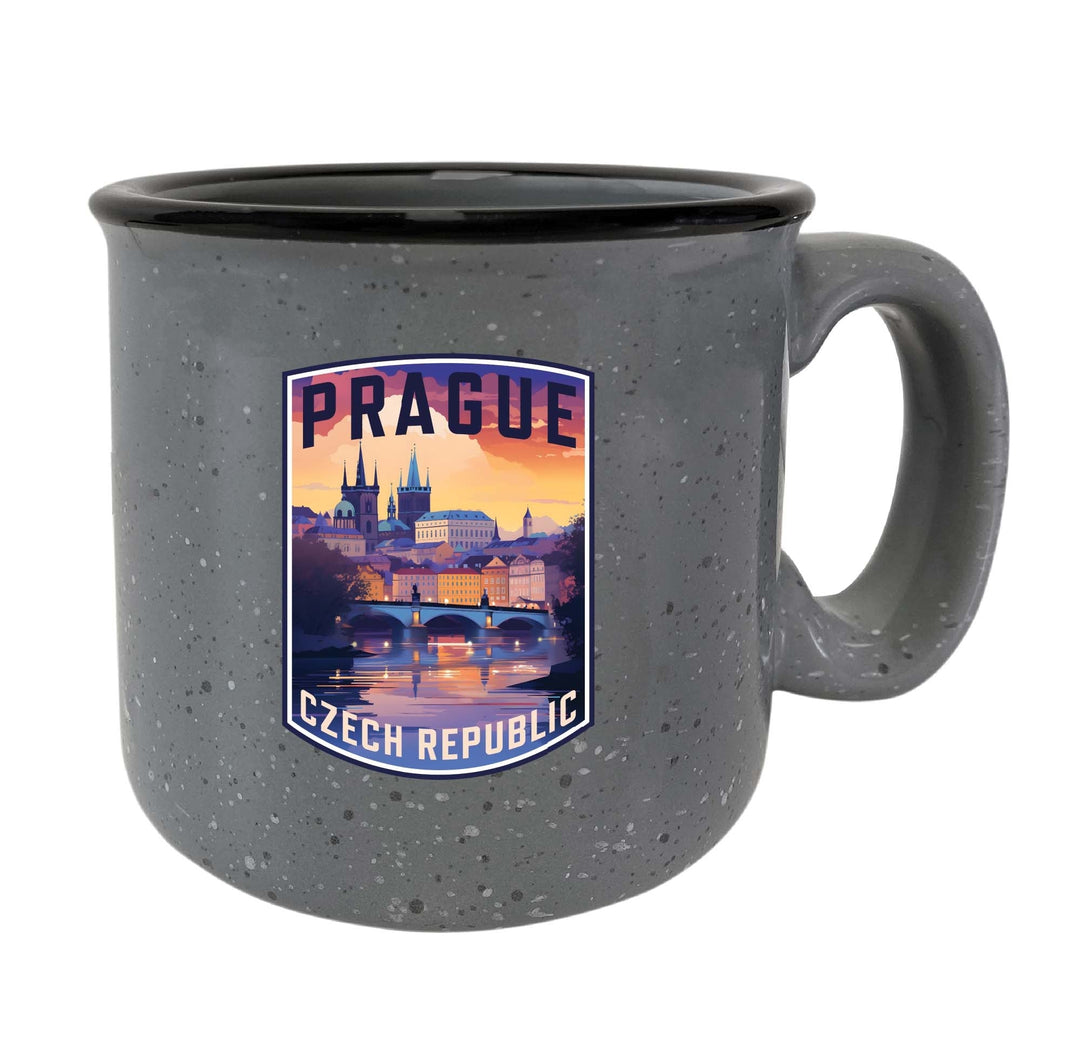 Prague Czech Republic Design B Souvenir 16 oz Ceramic camping mug Image 1