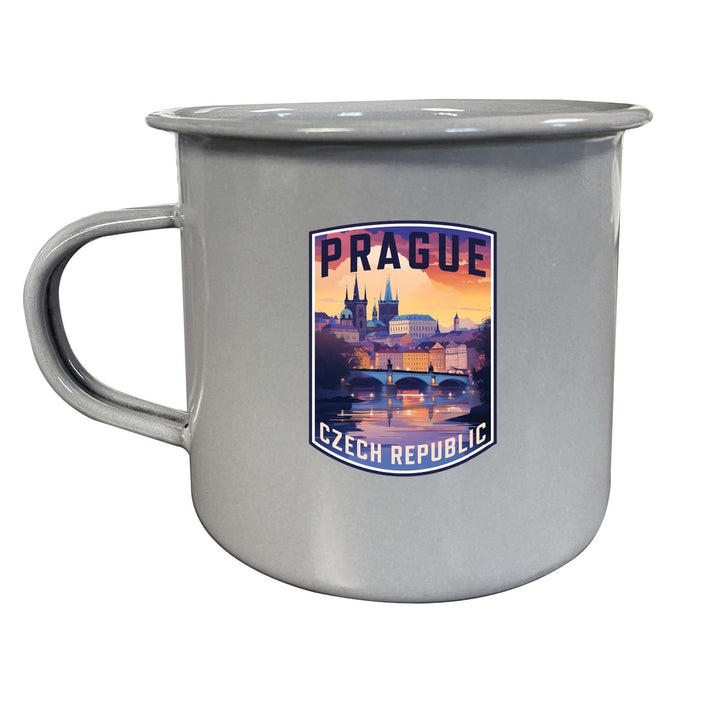 Prague Czech Republic Design B Souvenir Tin Camper Coffee Mug Image 3