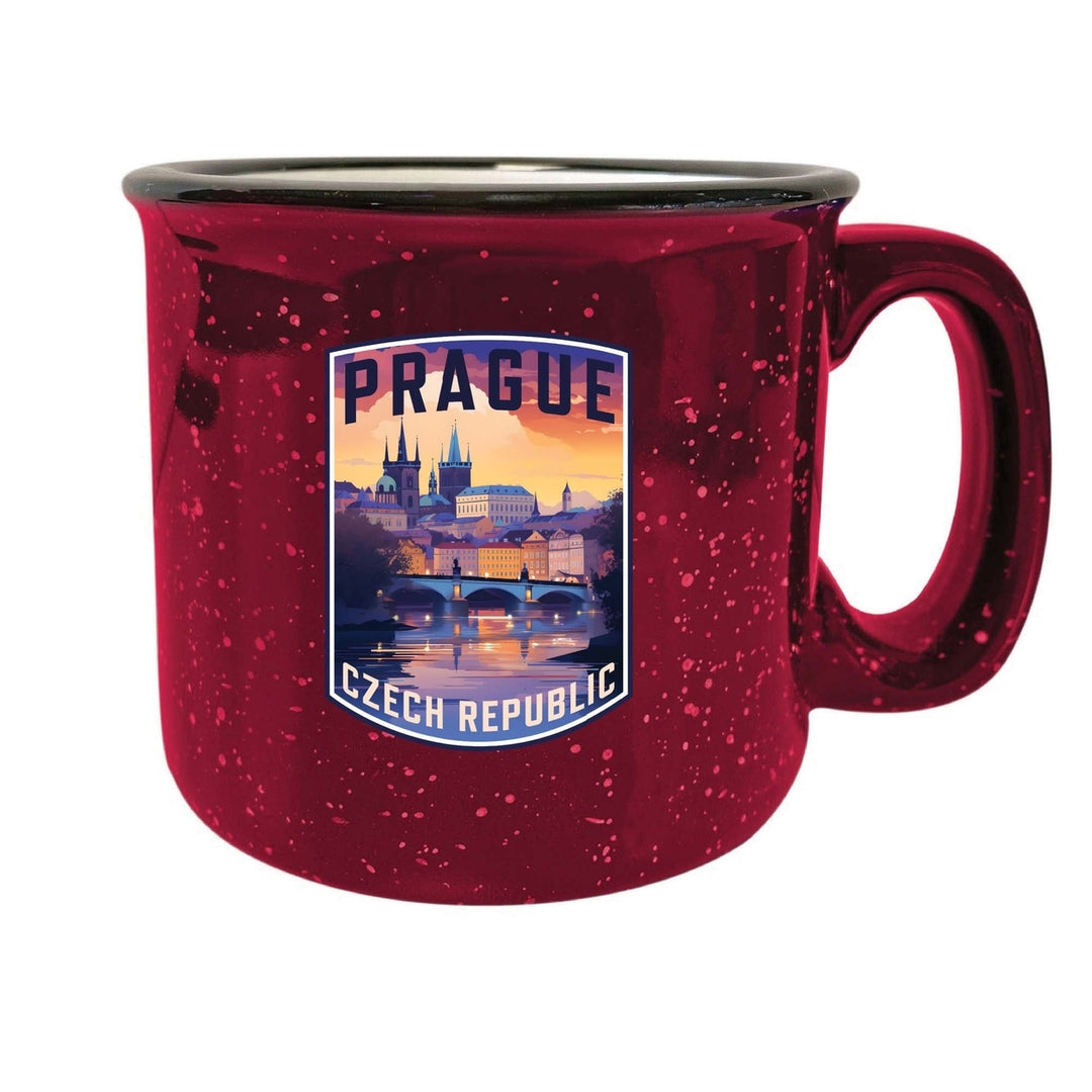 Prague Czech Republic Design B Souvenir 16 oz Ceramic camping mug Image 6