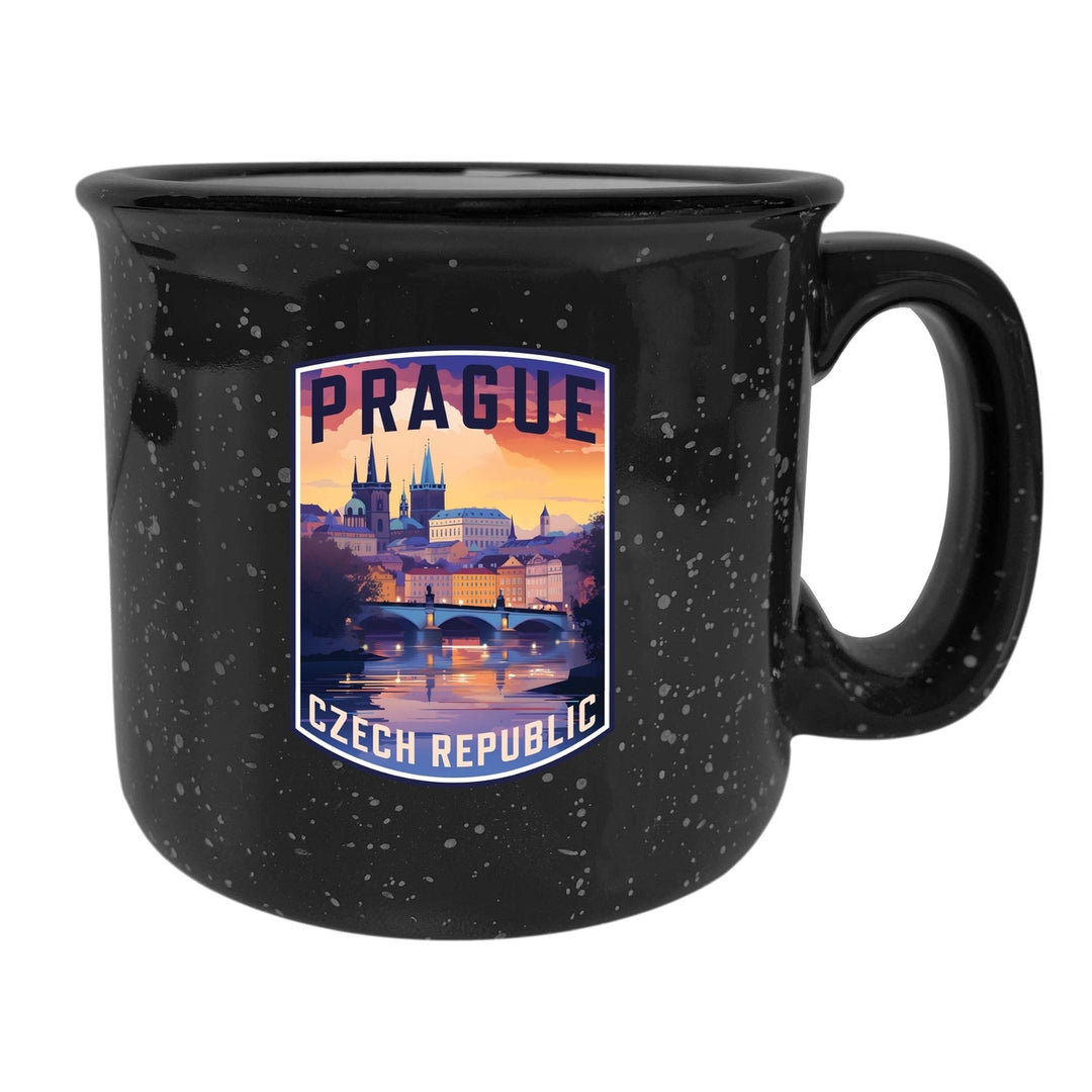 Prague Czech Republic Design B Souvenir 16 oz Ceramic camping mug Image 7