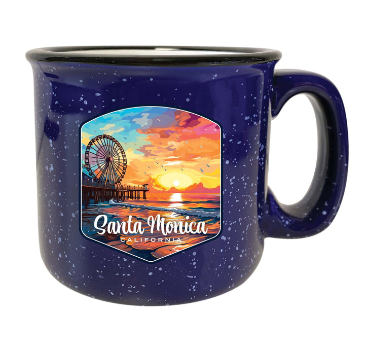 Santa Monica California Design A Souvenir 16 oz Ceramic camping mug Image 4