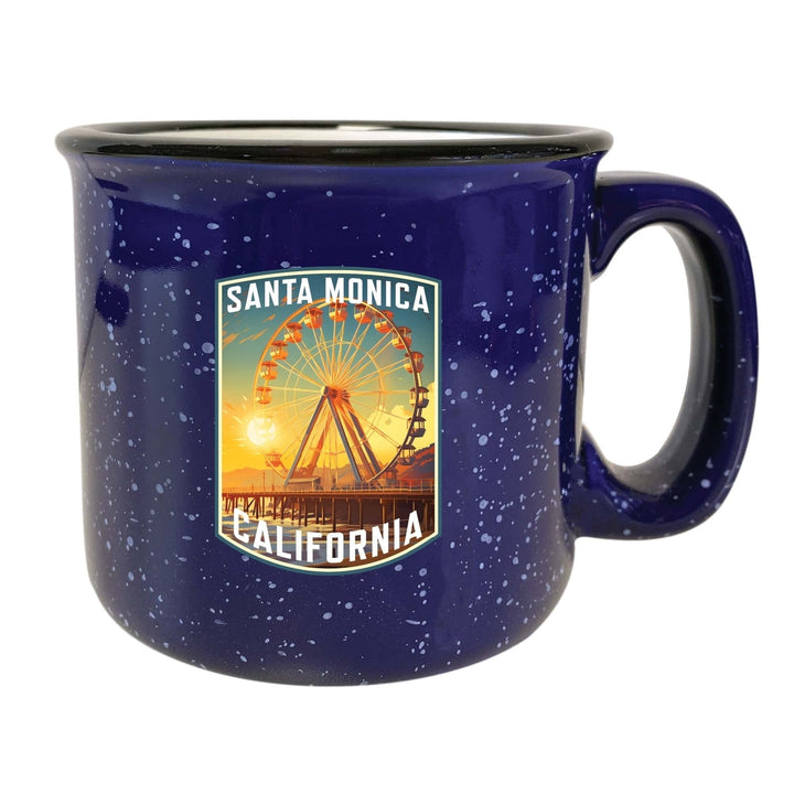 Santa Monica California Design C Souvenir 16 oz Ceramic camping mug Image 1