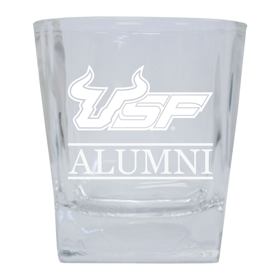 South Florida Bulls Etched Alumni 8 oz Whiskey Rocks Glass Officially Licensed Collegiate Product Image 1