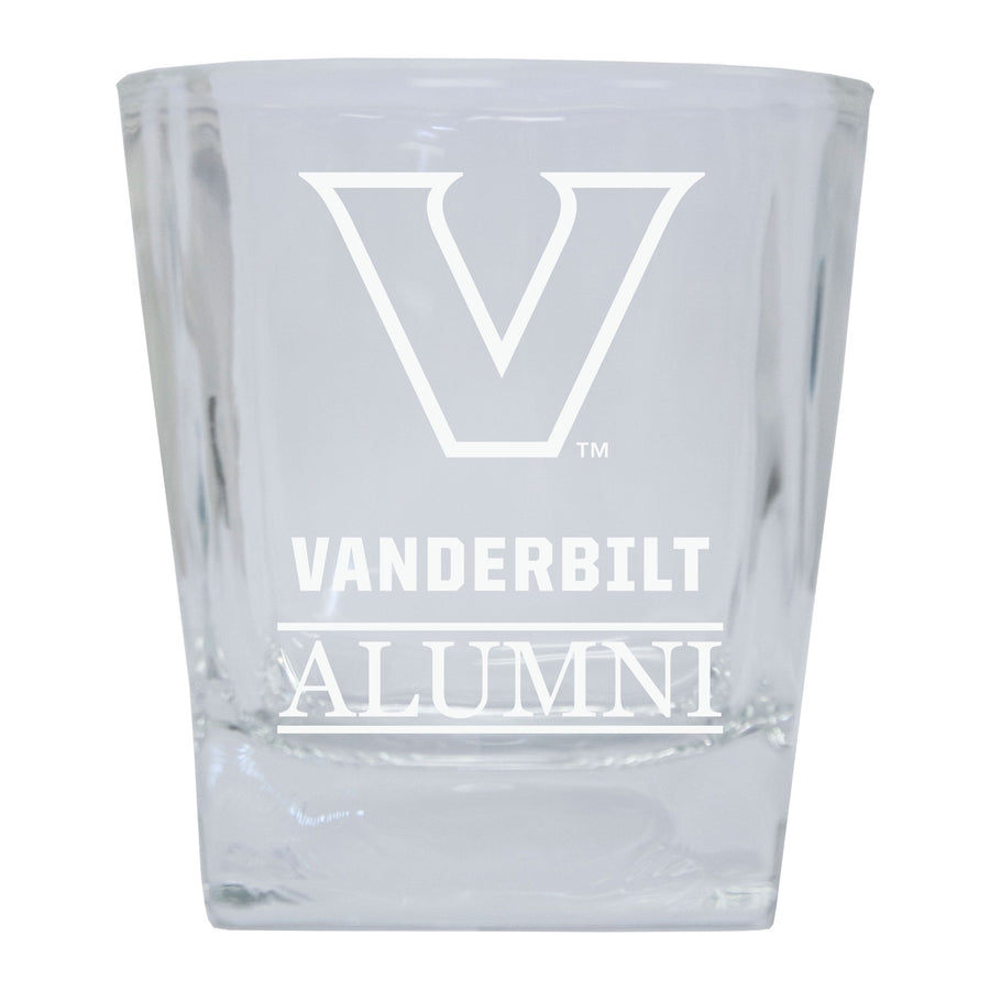 Vanderbilt University Etched Alumni 8 oz Whiskey Rocks Glass Officially Licensed Collegiate Product Image 1