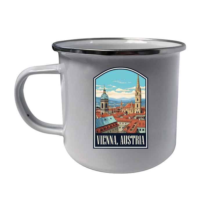 Vienna Austria Design B Souvenir Tin Camper Coffee Mug Image 1