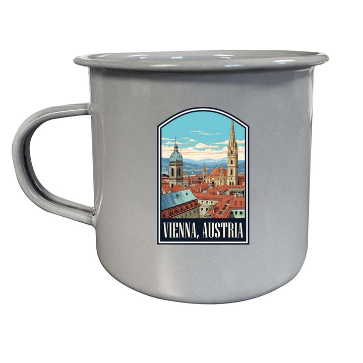 Vienna Austria Design B Souvenir Tin Camper Coffee Mug Image 2