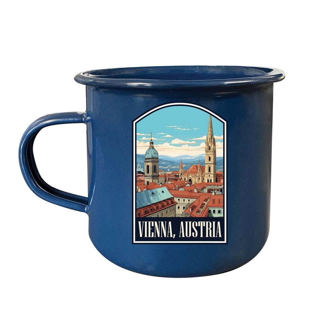 Vienna Austria Design B Souvenir Tin Camper Coffee Mug Image 3