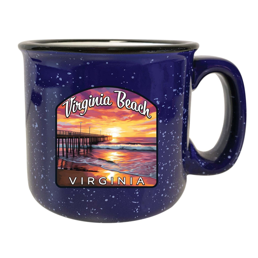 Virginia Beach Viginia Design A Souvenir 16 oz Ceramic camping mug Image 1