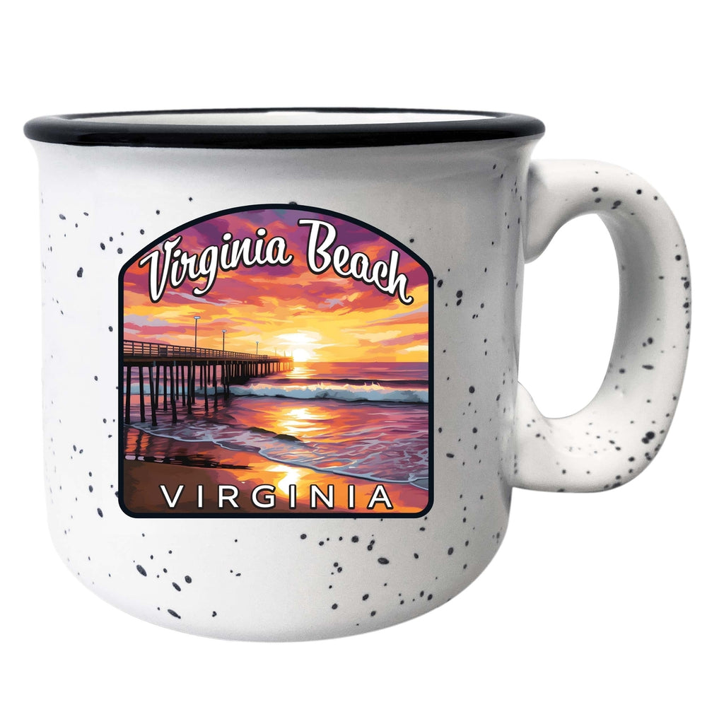 Virginia Beach Viginia Design A Souvenir 16 oz Ceramic camping mug Image 2