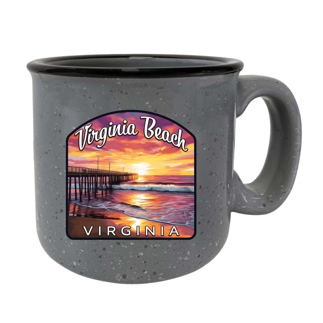 Virginia Beach Viginia Design A Souvenir 16 oz Ceramic camping mug Image 4