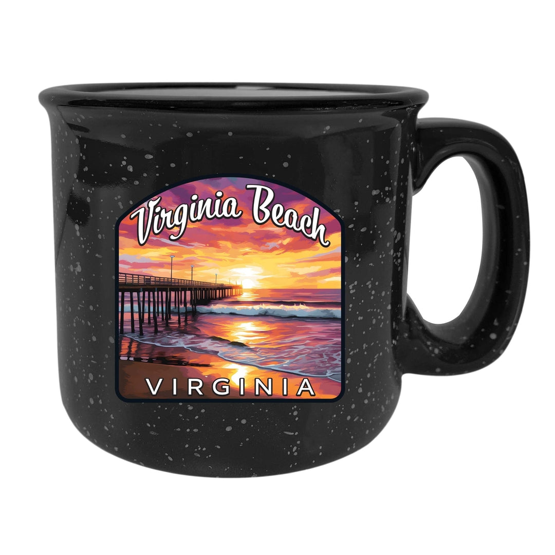 Virginia Beach Viginia Design A Souvenir 16 oz Ceramic camping mug Image 7