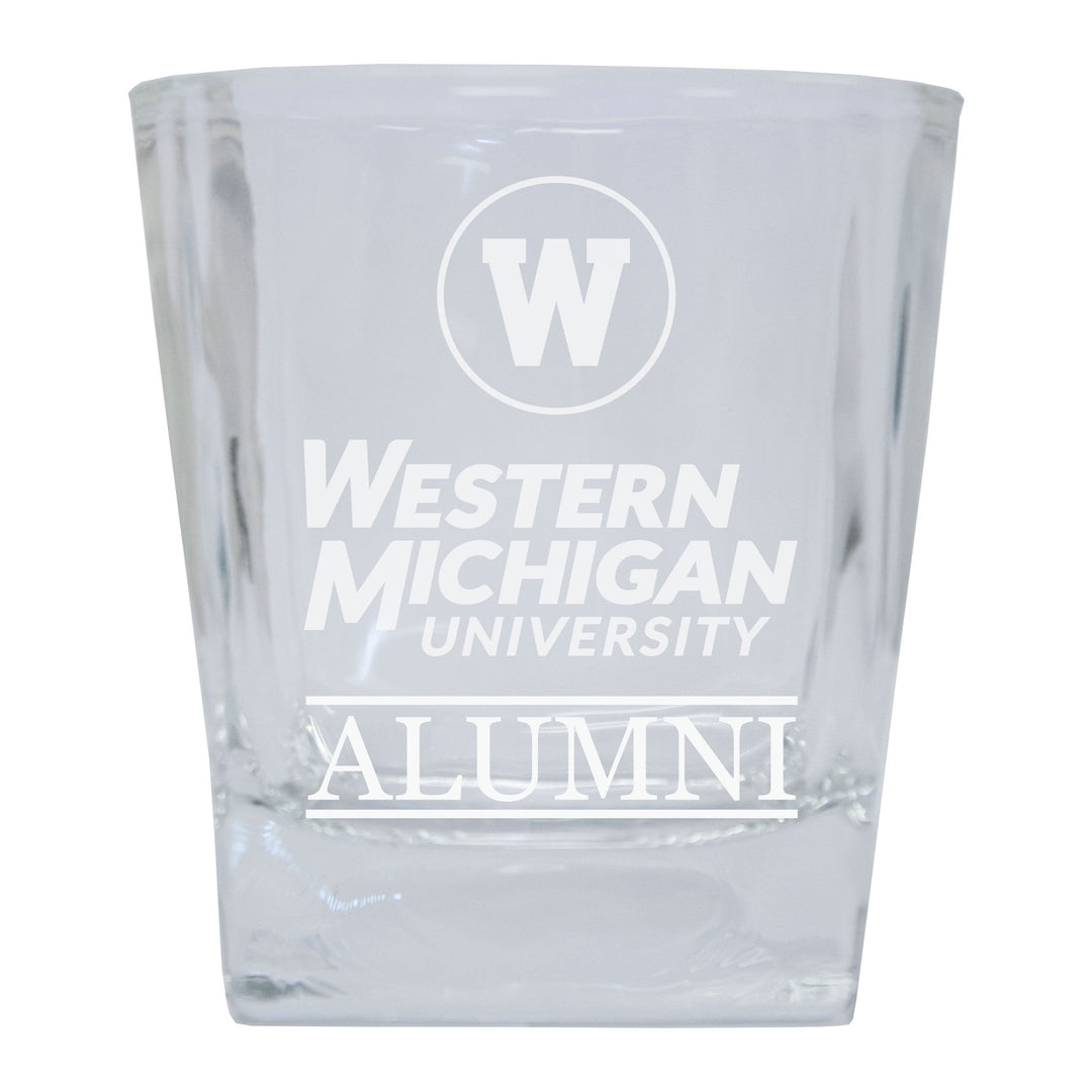 Western Michigan University Etched Alumni 8 oz Whiskey Rocks Glass Officially Licensed Collegiate Product Image 1