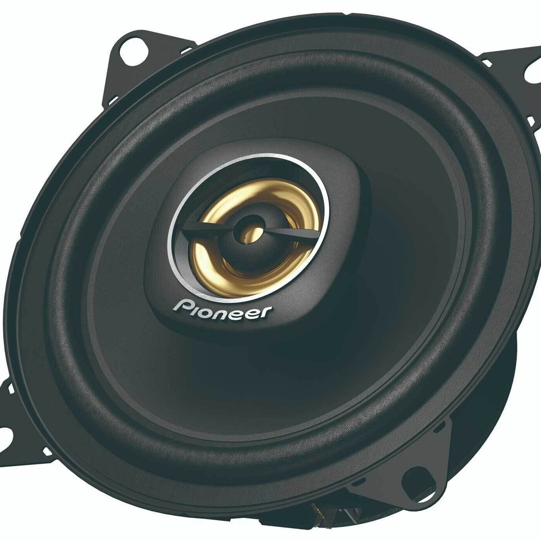 Pioneer TS-A1081F 4-Inch 2-Way Coaxial Car Speakers Black Clear Sound Bass Performance Image 4