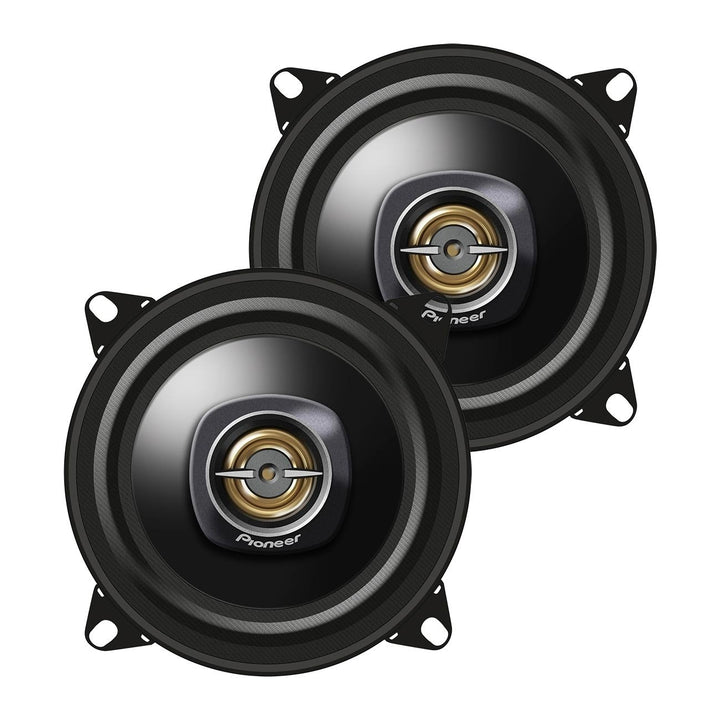 Pioneer TS-A1081F 4-Inch 2-Way Coaxial Car Speakers Black Clear Sound Bass Performance Image 1