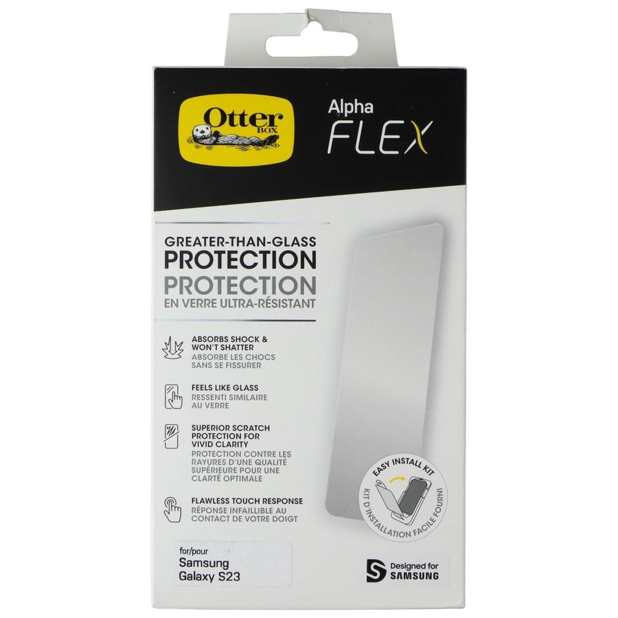 OtterBox Alpha Flex Greater-Than-Glass Screen Protection for Galaxy S23 Image 1