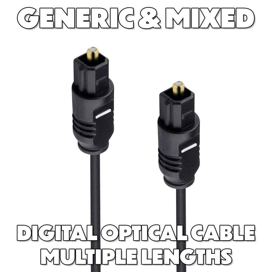 Generic and Mixed Digital Optical Toslink/ADAT Audio Cables - Mixed Colors Image 1