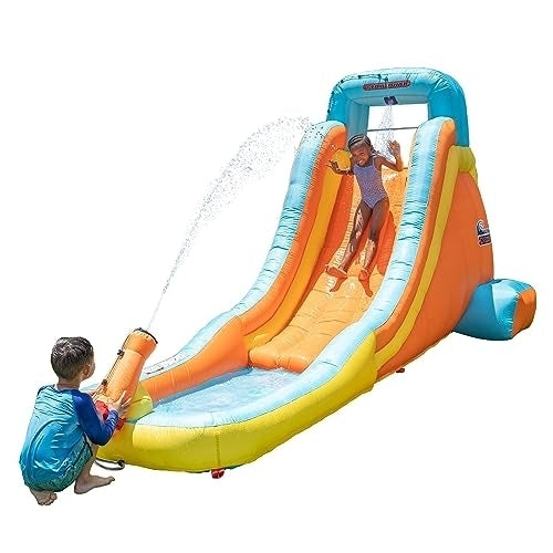 Sportspower My First Inflatable Water Slide Blue/Yellow/Orange- Image 1