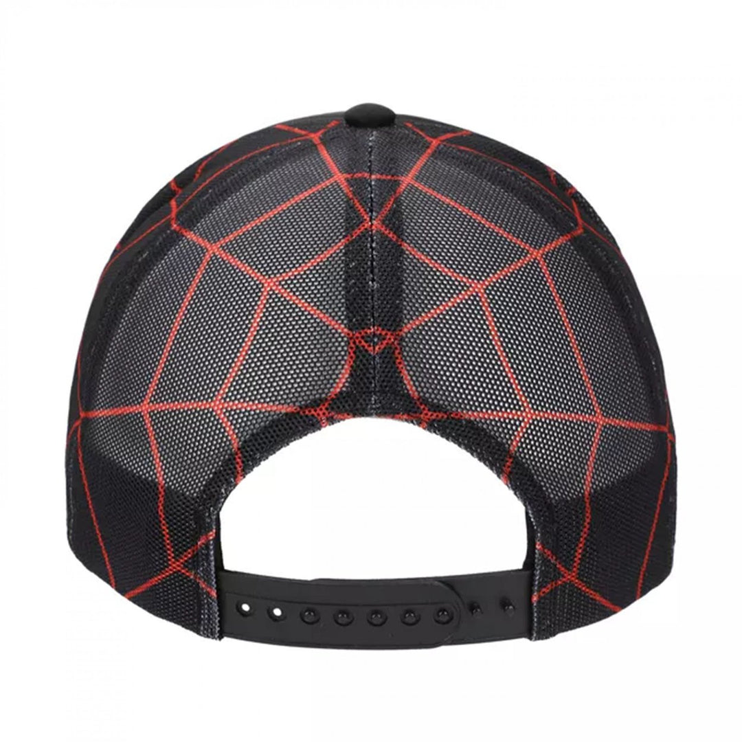 Spider-Man Miles Morales Spidey Sense Printed Mesh Trucker Hat Image 4