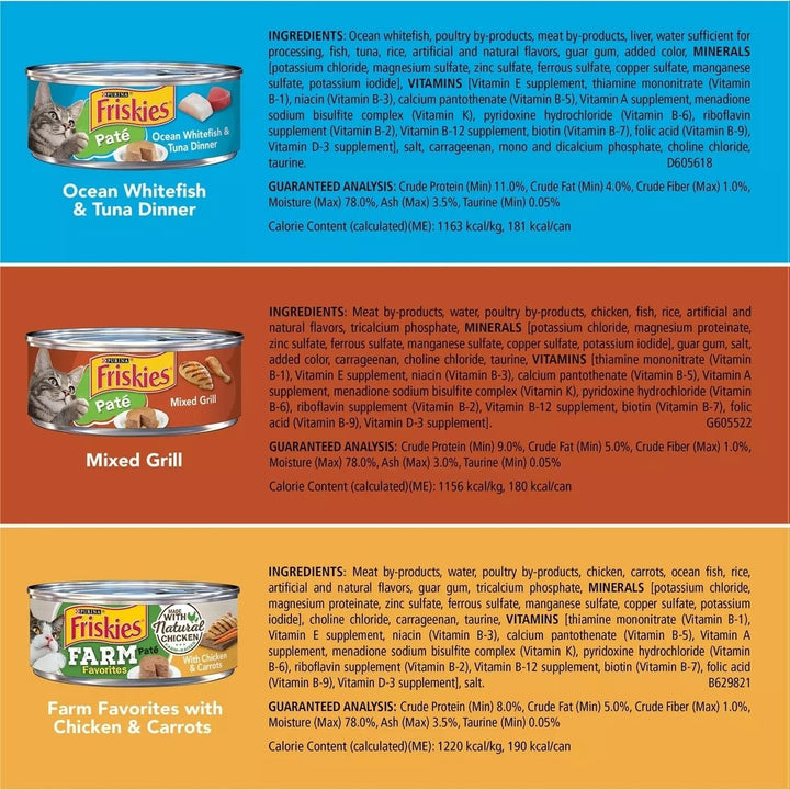 Purina Friskies Pate Wet Cat Food Variety Pack 5.5 Ounce (60 Count) Image 3