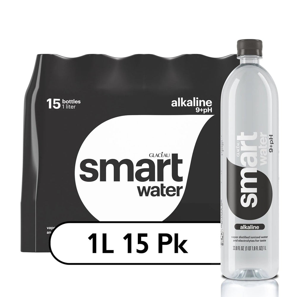 Smartwater Alkaline + Antioxidant Water1L Bottle (Pack of 15) Image 2