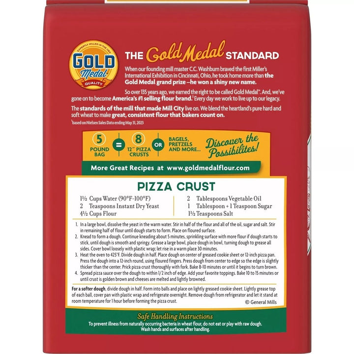 Gold Medal Pizza Flour 5 Pounds Image 2