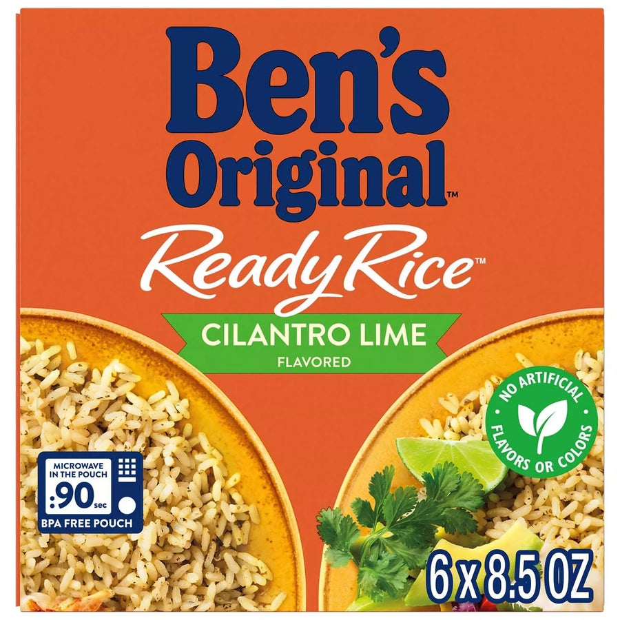 Bens Original Ready Rice Cilantro Lime Rice 8.5 Ounce (Pack of 6) Image 1