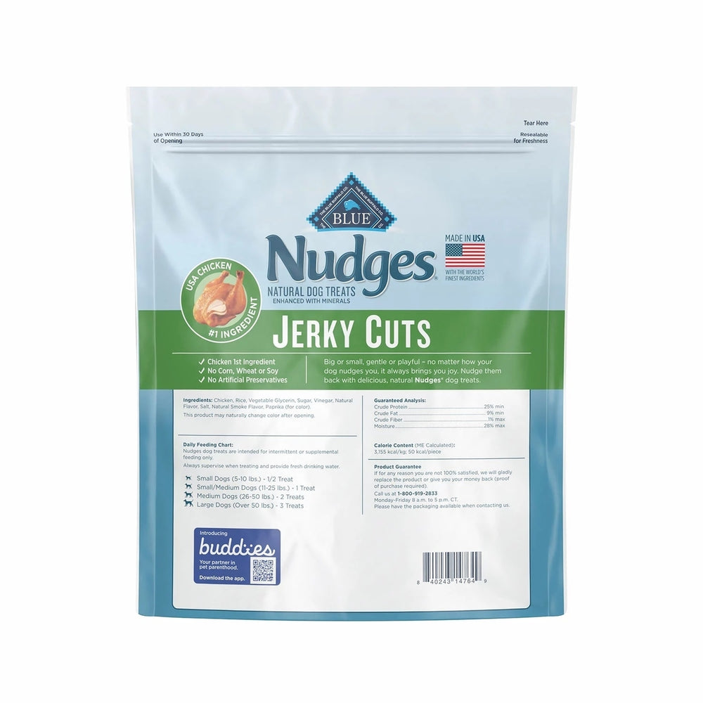 Blue Buffalo Nudges Natural Jerky Cut Dog Treats Chicken Flavored 40 Ounce Image 2