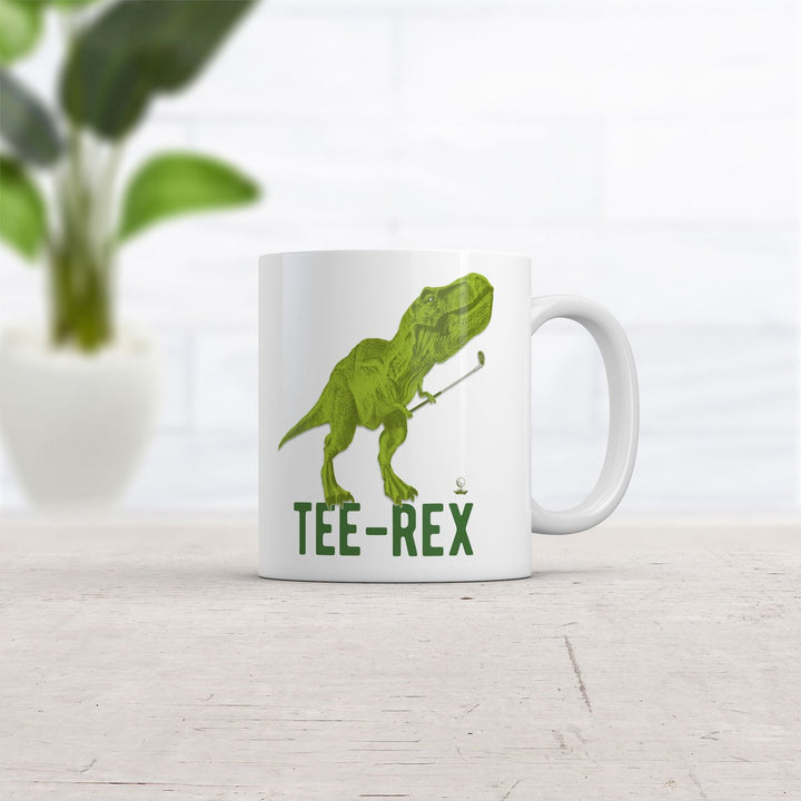 Tee Rex Golf Mug Funny Sarcastic Golfing Dino Graphic Coffee Cup-11oz Image 2