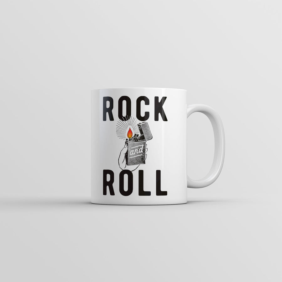 Rock And Roll Lighter Mug Funny Music Graphic Coffee Cup-11oz Image 1