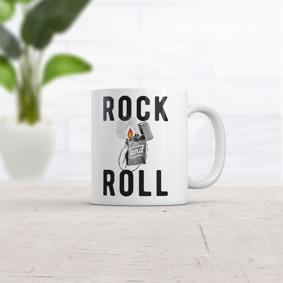 Rock And Roll Lighter Mug Funny Music Graphic Coffee Cup-11oz Image 2