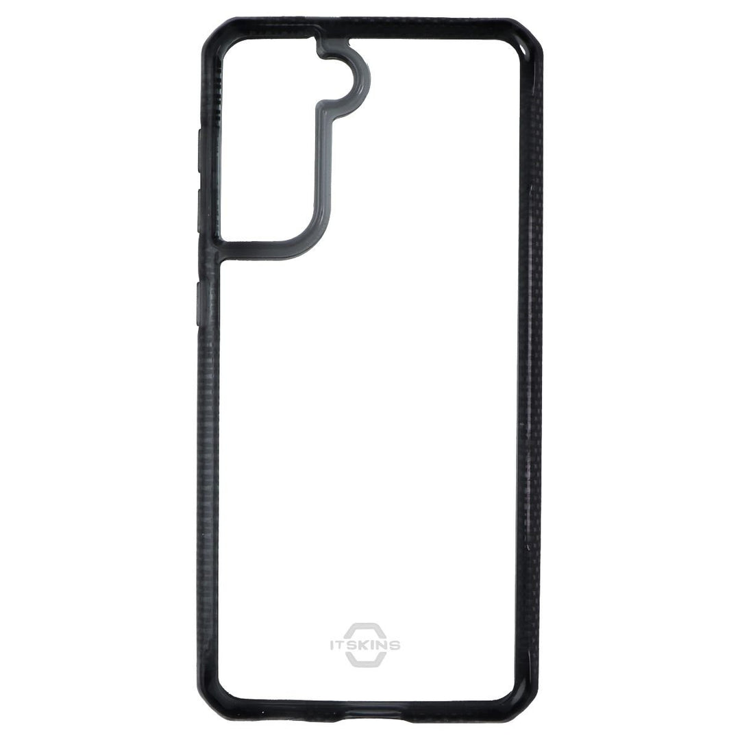 ITSKINS Hybrid Clear Case for Samsung Galaxy S21 4G and 5G - Black Tint/Clear Image 2