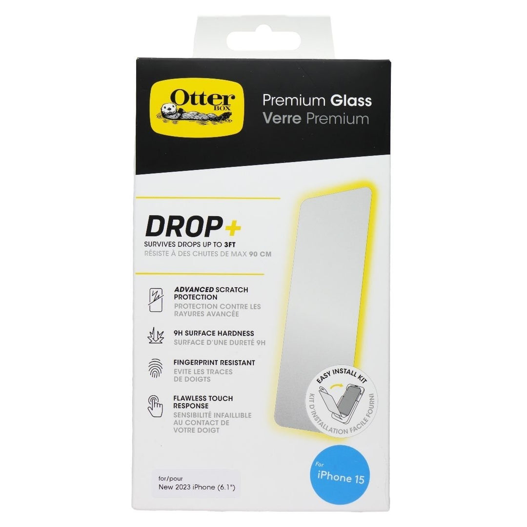 OtterBox Premium Glass Privacy Guard Screen Protector for iPhone 15 Image 1