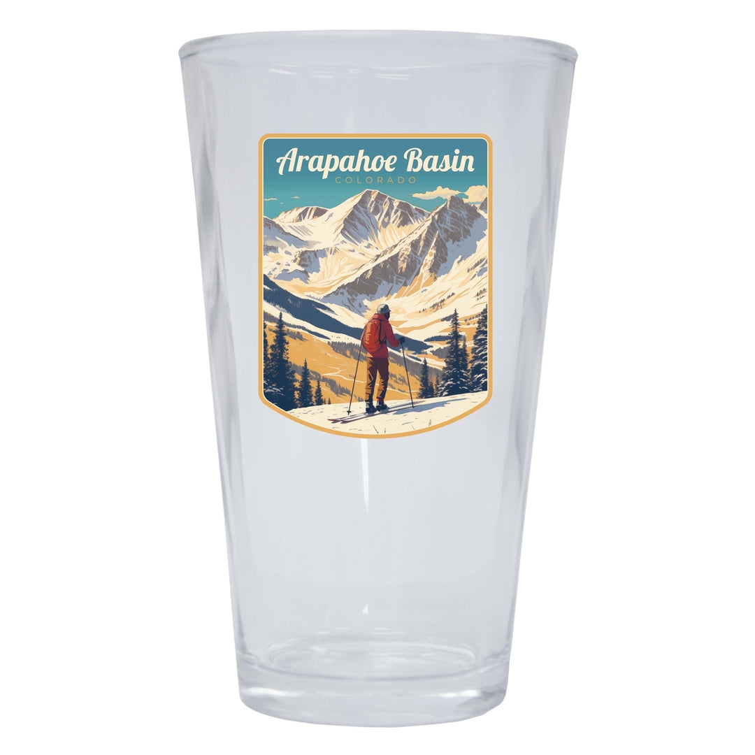 Arapahoe Basin Design A Souvenir 16 oz Pint Glass Image 1