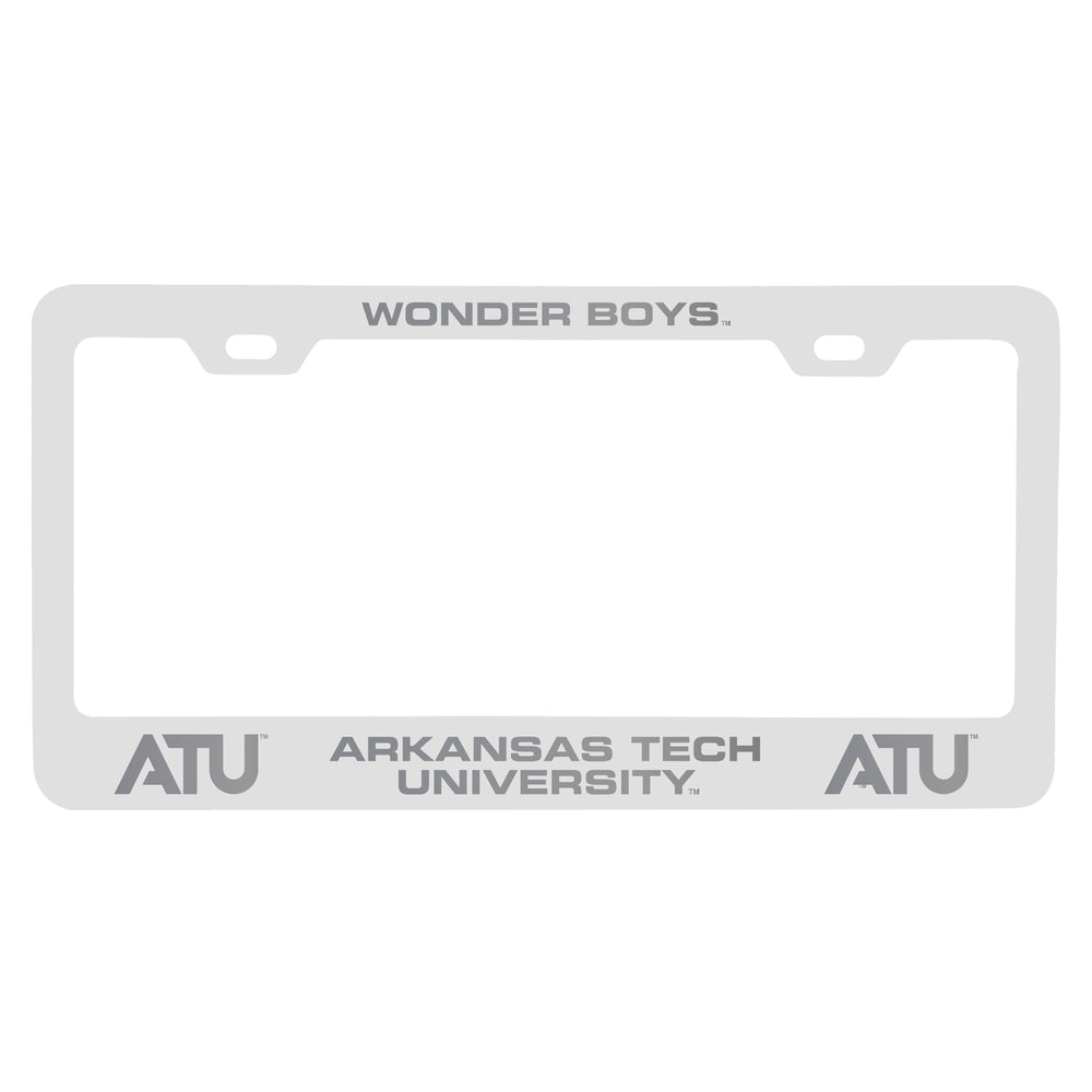 Arkansas Tech University Engraved Metal License Plate Frame Officially Licensed Collegiate Product Image 2