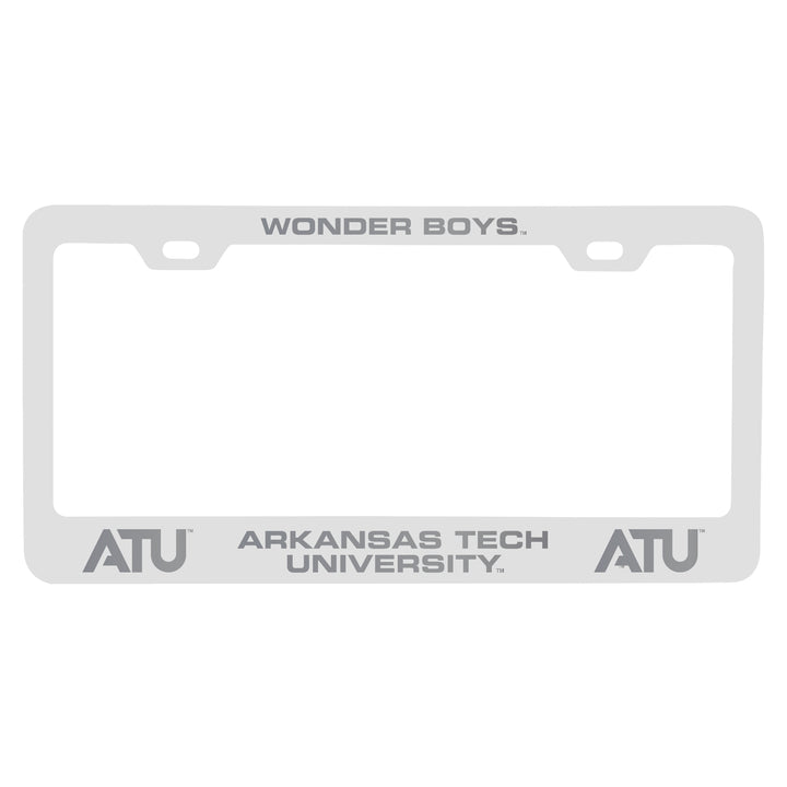 Arkansas Tech University Engraved Metal License Plate Frame Officially Licensed Collegiate Product Image 2