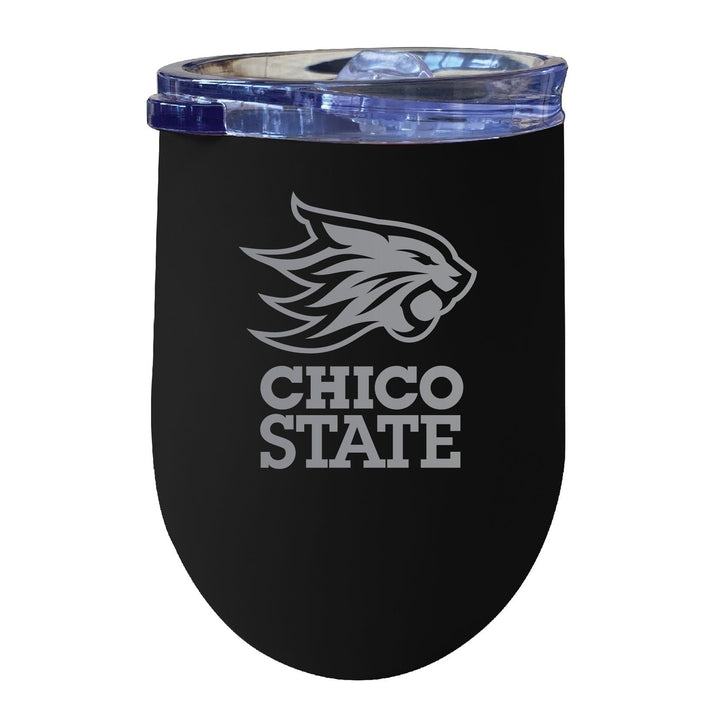 California State University Chico 12 oz Engraved Insulated Wine Stainless Steel Tumbler Officially Licensed Collegiate Image 1