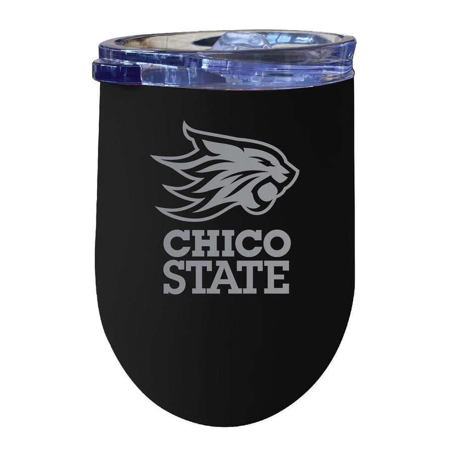 California State University Chico 12 oz Engraved Insulated Wine Stainless Steel Tumbler Officially Licensed Collegiate Image 1