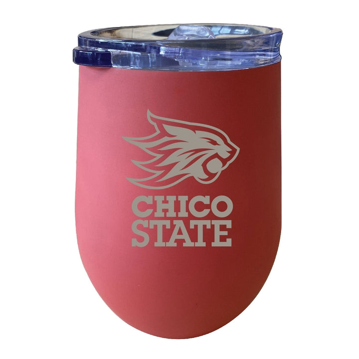 California State University Chico 12 oz Engraved Insulated Wine Stainless Steel Tumbler Officially Licensed Collegiate Image 2