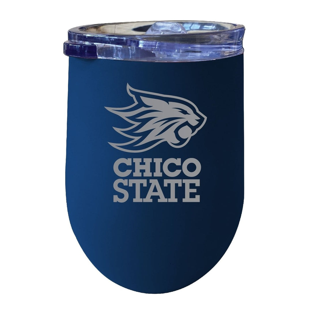 California State University Chico 12 oz Engraved Insulated Wine Stainless Steel Tumbler Officially Licensed Collegiate Image 3