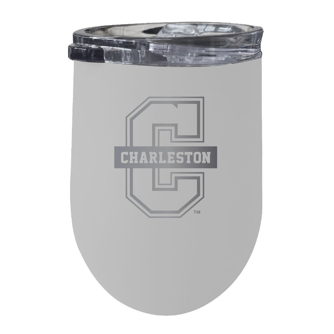 College of Charleston 12 oz Engraved Insulated Wine Stainless Steel Tumbler Officially Licensed Collegiate Product Image 4