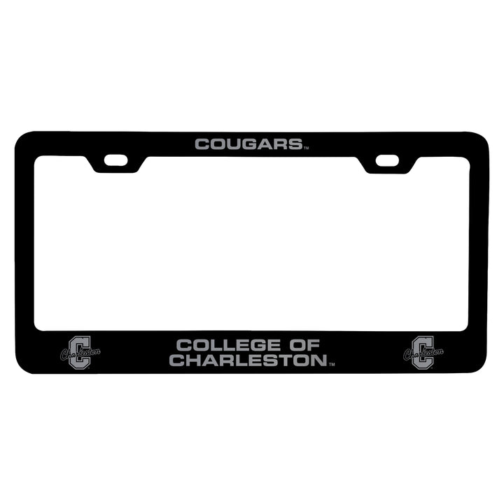 College of Charleston Engraved Metal License Plate Frame Officially Licensed Collegiate Product Image 1