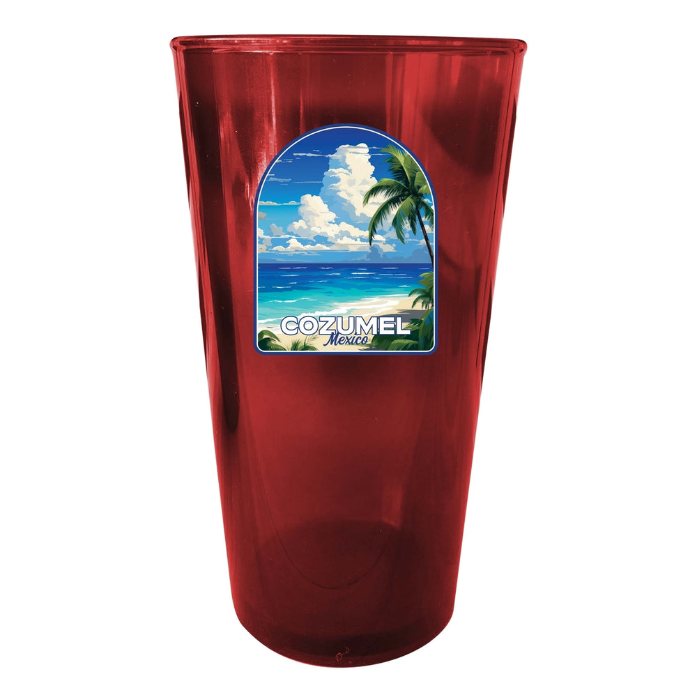 Cozumel Mexico Design C Souvenir Plastic 16 oz pint Image 2