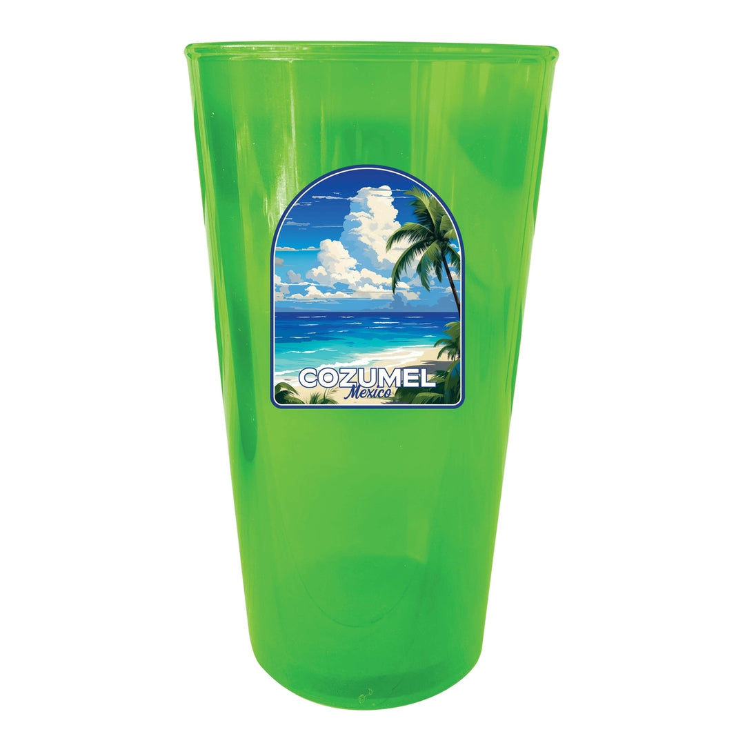 Cozumel Mexico Design C Souvenir Plastic 16 oz pint Image 3