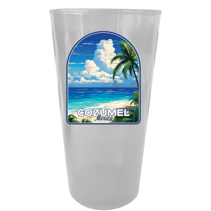 Cozumel Mexico Design C Souvenir Plastic 16 oz pint Image 4