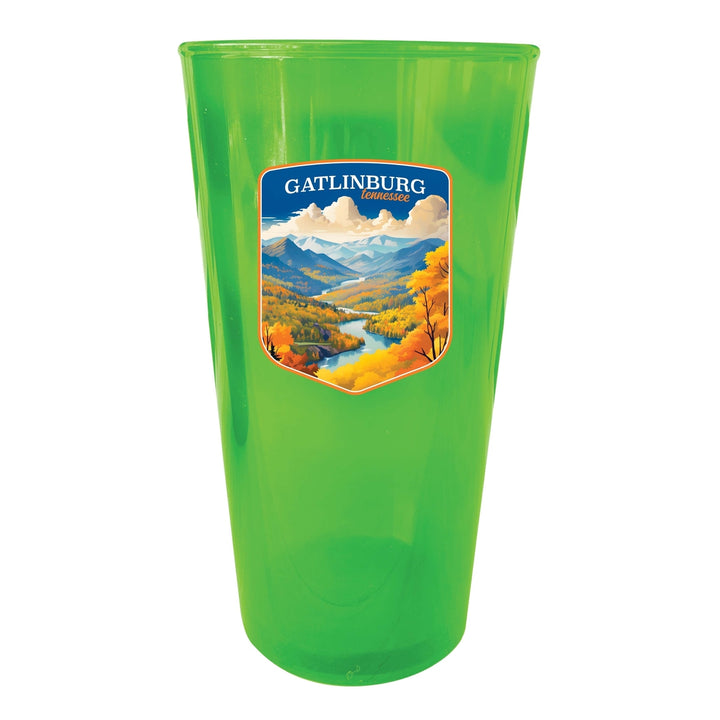 Gatlinburg Tennessee Design D Souvenir Plastic 16 oz pint Image 1