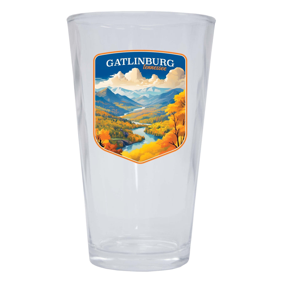 Gatlinburg Tennessee Design D Souvenir 16 oz Pint Glass Image 1