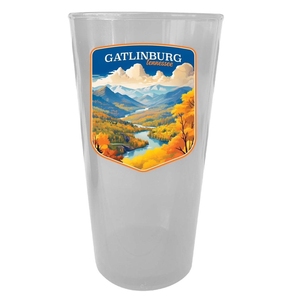 Gatlinburg Tennessee Design D Souvenir Plastic 16 oz pint Image 2